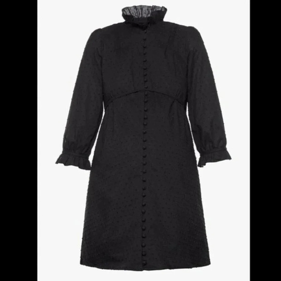 NEW Bianca Balti THE NICHOLS DRESS Black Dot - Picture 5 of 10